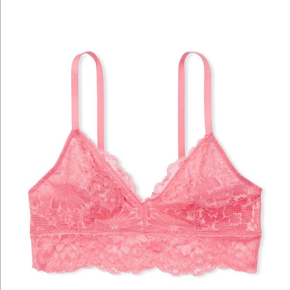 Victoria’s Secret Lacie Floral Bralette Pink Cocktail